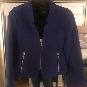 Royal blue tweed ZARA blazer